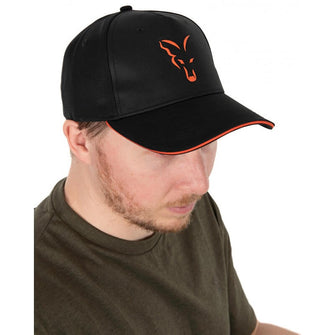 Beisbolo kepuraitė  Fox Collection Baseball Cap Black & Orange - Hooky.lt