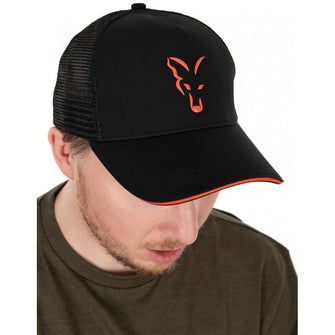 Kepurė Fox Collection Trucker Cap Black & Orange - Hooky.lt