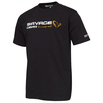 Marškinėliai Savage Gear Signature Logo Black - Hooky.lt