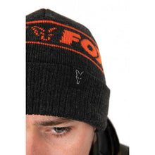 Žieminė kepurė Fox Collection Beanie Black & Orange - Hooky.lt