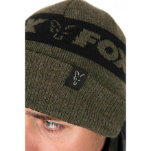 Žieminė kepurė Fox Collection Beanie Green & Black - Hooky.lt