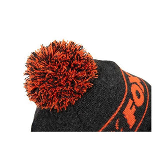 Žieminė kepurė Fox Collection Bobbles Black & Orange - Hooky.lt